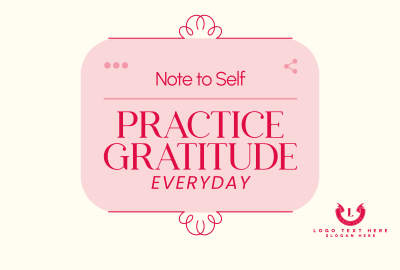 Positive Self Note Pinterest board cover Image Preview