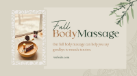 Luxe Body Massage Facebook Event Cover Design