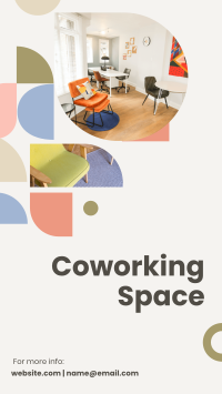 Coworking Space Shapes Facebook story Image Preview