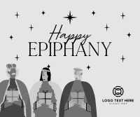Happy Epiphany Day Facebook Post Design