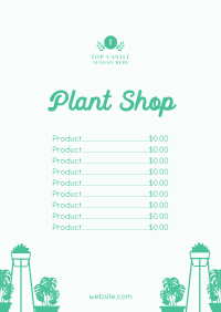 Indoor Plant Shop Menu Image Preview
