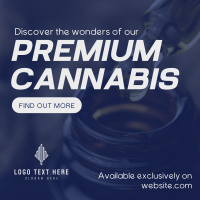 Premium Cannabis Instagram Post Design