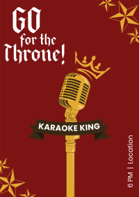 Karaoke King Poster Design