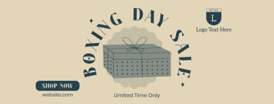 Retro Boxing Day Facebook cover Image Preview