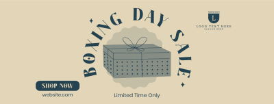 Retro Boxing Day Facebook cover Image Preview