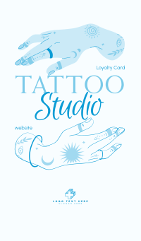 Tattoo Studio Art Business Card Design