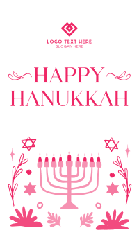 Peaceful Hanukkah Instagram Story Design