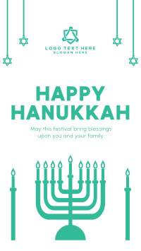 Hanukkah Festival  Facebook story Image Preview