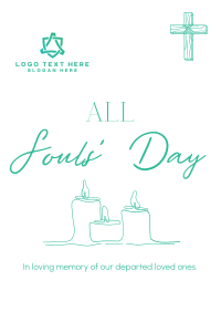 Soul's Day Candle Flyer Image Preview