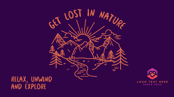 Lost In Nature Facebook Event Cover Design Image Preview