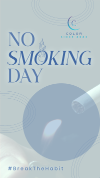 Modern No Smoking Day Instagram story Image Preview