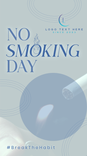 Modern No Smoking Day Instagram story Image Preview