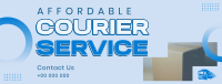 Affordable Courier Service Facebook Cover Design