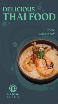 Authentic Thai Food Facebook story Image Preview