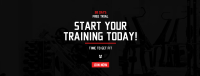 Start Your Training Today Facebook Cover Design