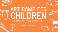 Art Camp for Kids Facebook Event Cover Design