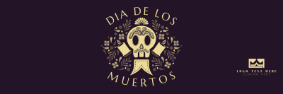 Dia de Muertos Twitter header (cover) Image Preview