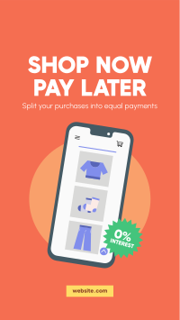 Shop and Pay Later Facebook Story Design