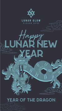 Lunar Year Chinese Dragon TikTok Video Image Preview