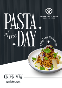 Elegant Pasta Day Poster Preview