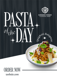 Elegant Pasta Day Poster Image Preview