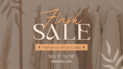 Fashionable Coats for Sale Facebook event cover Image Preview