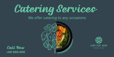 Food Catering Services Twitter post Image Preview