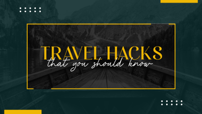 Travelling Tips YouTube cover (channel art) Image Preview