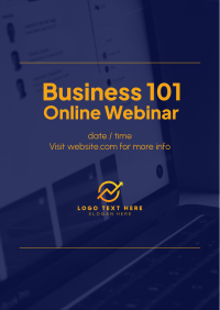 Business 101 Webinar Flyer Design