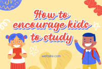 Kiddie Study with Me Pinterest Cover Design