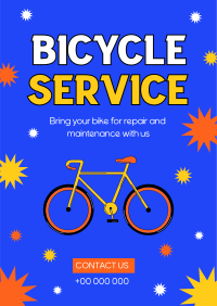 Plan Your Bike Service Poster Design