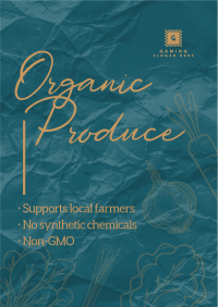 Organic Produce Flyer Design