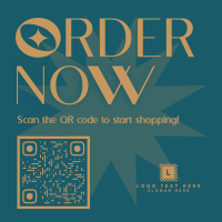 QR Scan Order Instagram Post Design