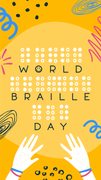 World Braille Day Facebook story Image Preview