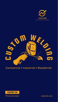 Custom Welding Works Instagram story Image Preview