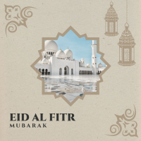Eid Al Fitr Greeting Instagram Post Design
