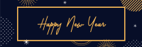 Elegant New Year Twitter header (cover) Image Preview