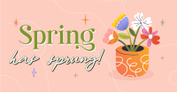 Spring Flower Pot Facebook ad Image Preview