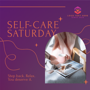 Elegant Self Care Saturday Instagram post Image Preview