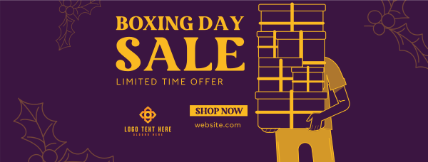 Boxing Day Mega Sale Facebook Cover Design Image Preview