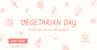 Vegetarian Day Sale Facebook Ad Design