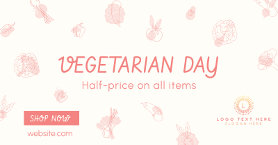 Vegetarian Day Sale Facebook ad Image Preview