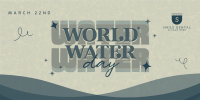 Quirky World Water Day Twitter Post Design