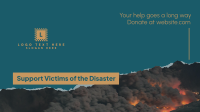 Fire Victims Donation Facebook Event Cover Image Preview