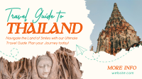 Thailand Travel Guide Facebook Event Cover Design