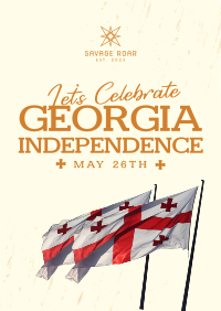 Let's Celebrate Georgia Independence Poster Image Preview