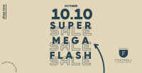 Flash Sale 10.10 Facebook ad Image Preview
