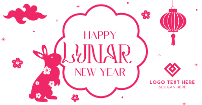Lunar New Year Rabbit Facebook Ad Image Preview