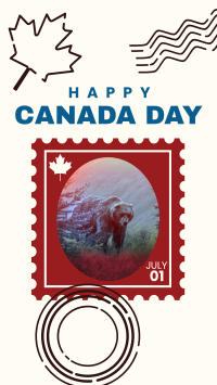 Canada Bear Stamp Facebook Story Design