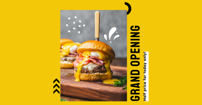 Restaurant Grand Opening Facebook ad